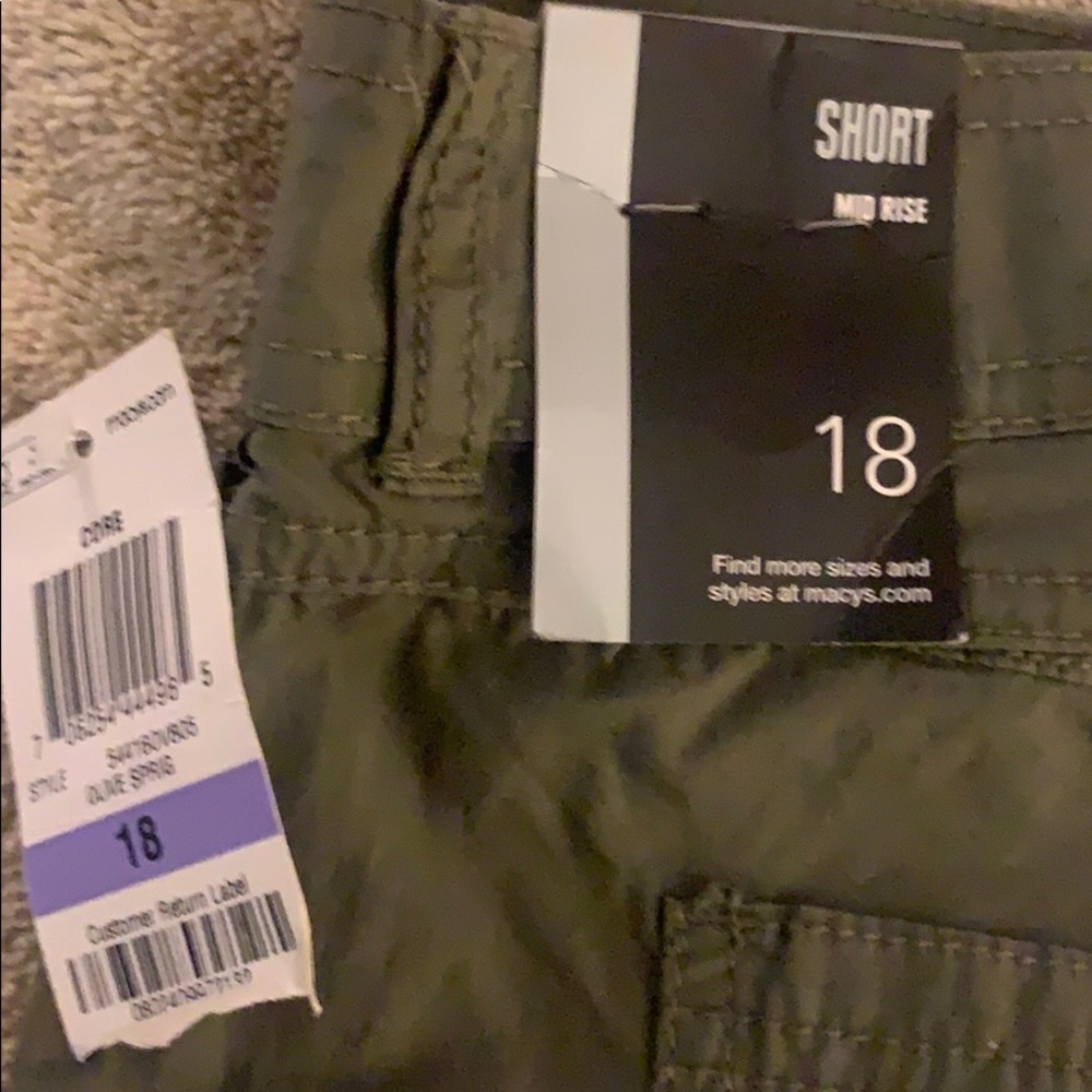 Women’s olive green shorts